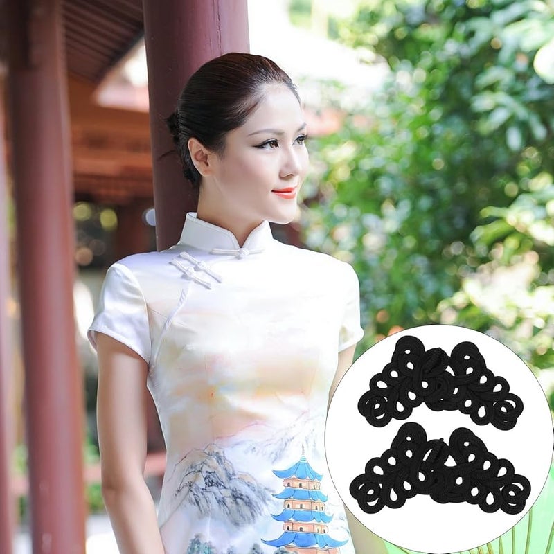 GALPADA 2 Pairs Antique Bronze Buckles for Cheongsam Hanfu DIY Clothing Sewing Accessories - Image 3